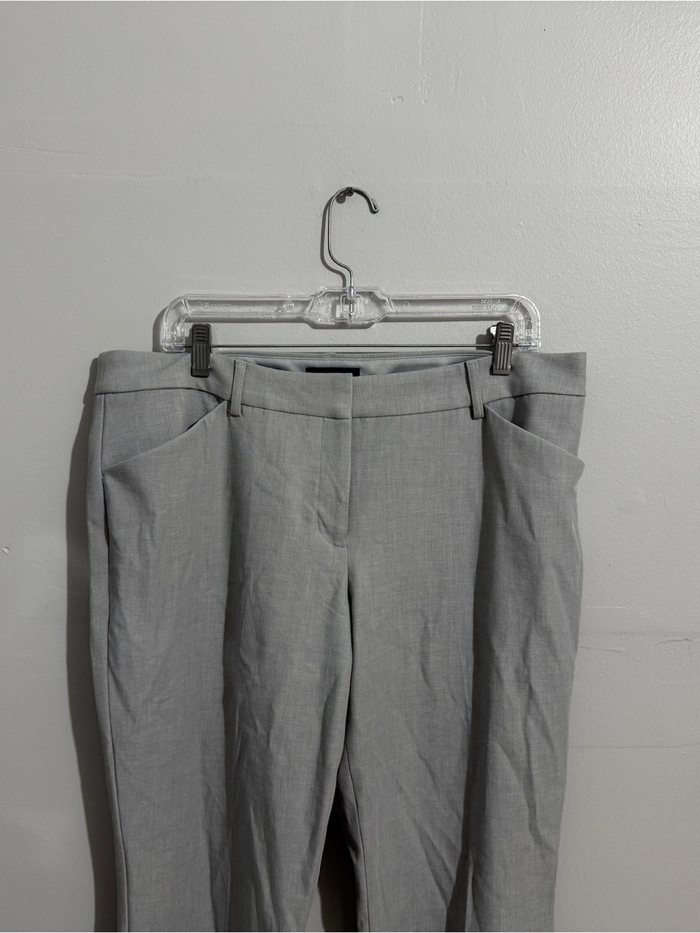 Express Pants Womens 14 Long Barely Boot Editor Low Rise Career Workwear Gray - Picture 5 of 9